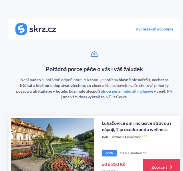 Vánoce na Skrz: All inclusive pobyty v Česku od 3 190 Kč – červenec 2026 | Nuslet.cz