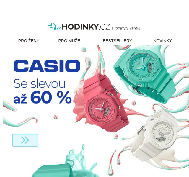 Hodinky.cz: CASIO sleva až 60 % – červenec 2026 | Nuslet.cz