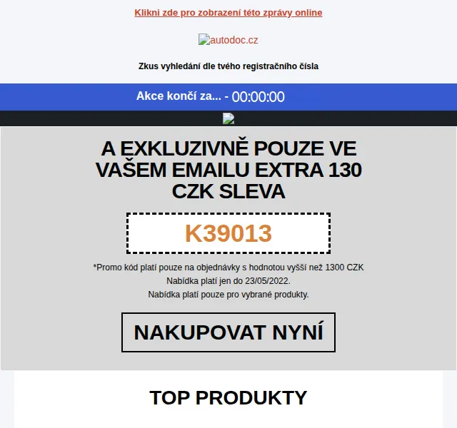 Autodoc: BLACK FRIDAY slevy a extra 130 Kč – červen 2026 | Nuslet.cz