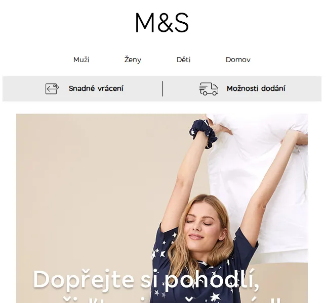 Marks and Spencer: Noční prádlo, župany a pyžama – červen 2026 | Nuslet.cz