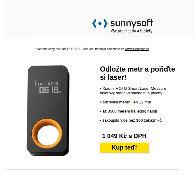 Sunnysoft.cz: Laser, sluchátka i Google TV ve slevě – červen 2026 | Nuslet.cz