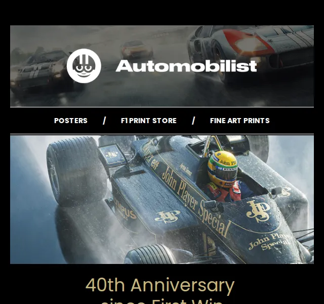 Automobilist: Senna 40th Anniversary plakáty – červenec 2026 | Nuslet.cz