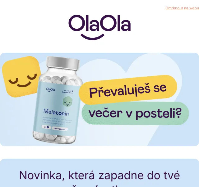 OlaOla: Melatonin 299 Kč – červenec 2026 | Nuslet.cz