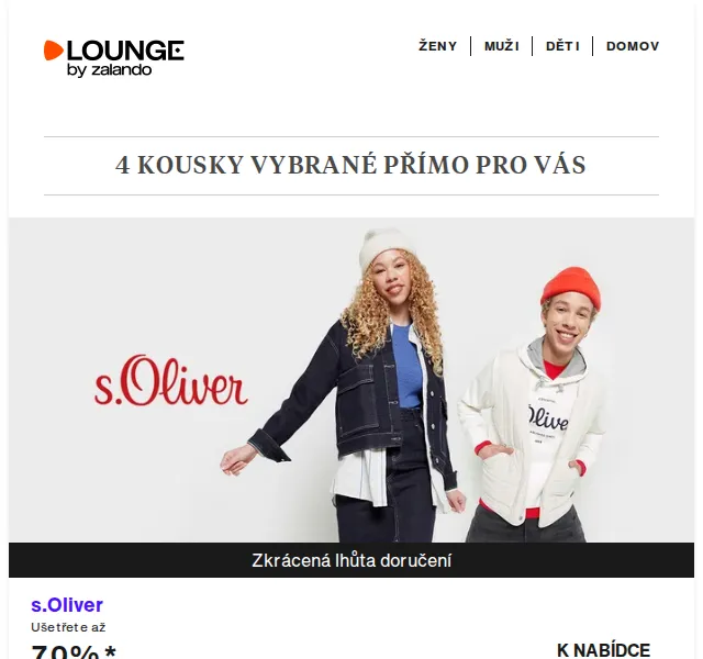 Lounge by Zalando: s.Oliver, CMP, Craft – SLEVA 75 % – červenec 2026 | Nuslet.cz