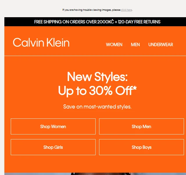 Calvin Klein: New Styles až 30 % sleva – červen 2026 | Nuslet.cz