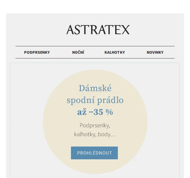 Astratex.cz: Dorina prádlo se slevou až 35 % – červen 2026 | Nuslet.cz