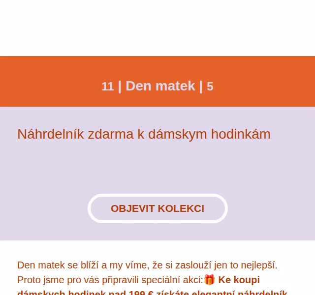 Waidzeit: Náhrdelník zdarma k hodinkám nad 199 € – červenec 2027 | Nuslet.cz