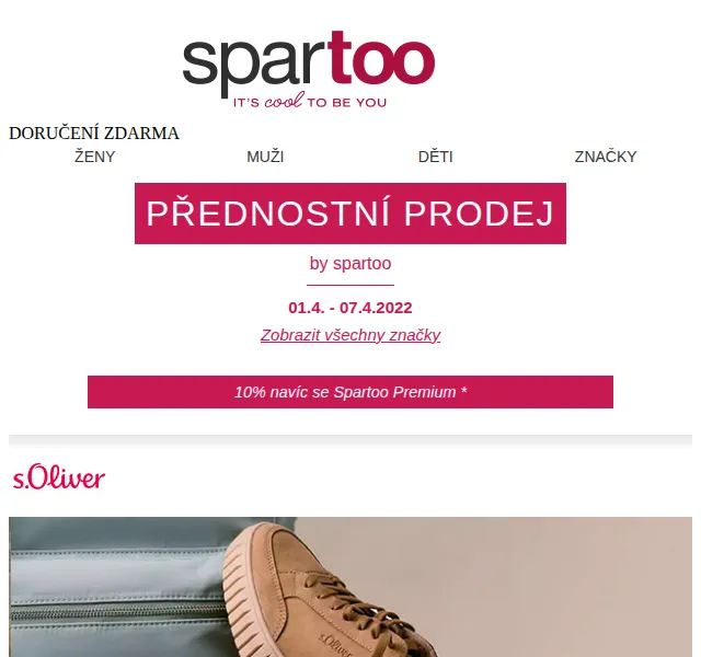 Spartoo.cz: S.Oliver a Columbia až -50% – červen 2026 | Nuslet.cz