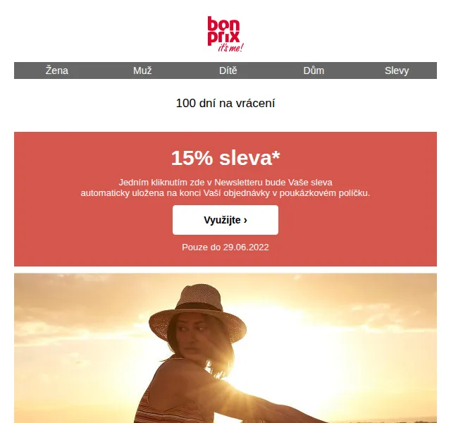 Bonprix: 15% sleva na vše – červen 2026 | Nuslet.cz