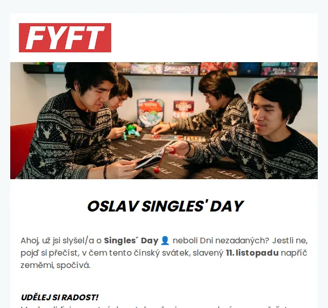 Zuzka | FYFT.cz: Singles Day slevy na hry a stavebnice – listopad 2022 | Nuslet.cz