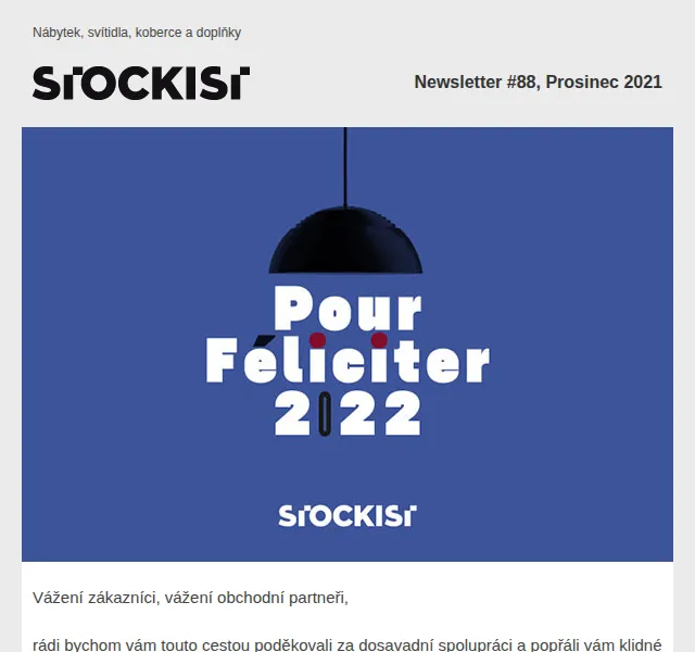 Stockist: poděkování a přání klidných Vánoc – prosinec 2021 | Nuslet.cz