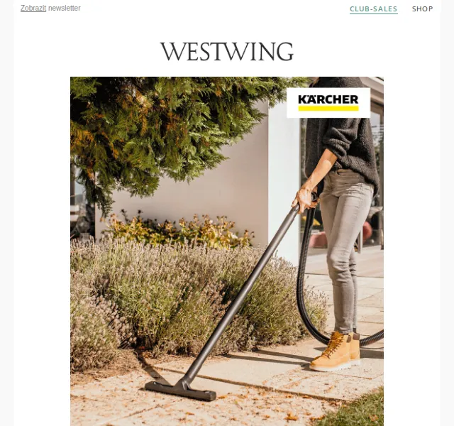 Westwing: KÄRCHER Indoor & Outdoor – červenec 2026 | Nuslet.cz