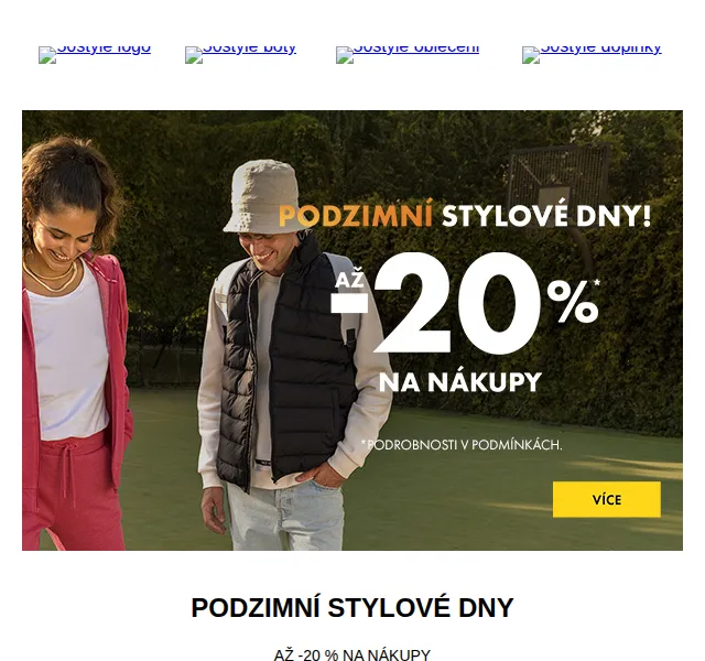 50style: Podzimní stylové dny slevy až 20 % – červen 2026 | Nuslet.cz