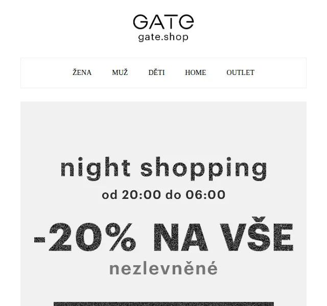 gate.shop: -20% na vše – červen 2026 | Nuslet.cz