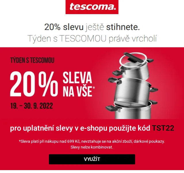 Tescoma: Sleva 20 % v Týdnu s TESCOMOU – červen 2026 | Nuslet.cz