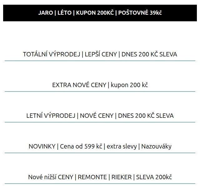 Eliteshoes: Totální výprodej se slevou 200 Kč – červenec 2026 | Nuslet.cz