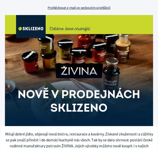 Sklizeno: nová značka ŽIVINA rostlinné produkty – červen 2026 | Nuslet.cz