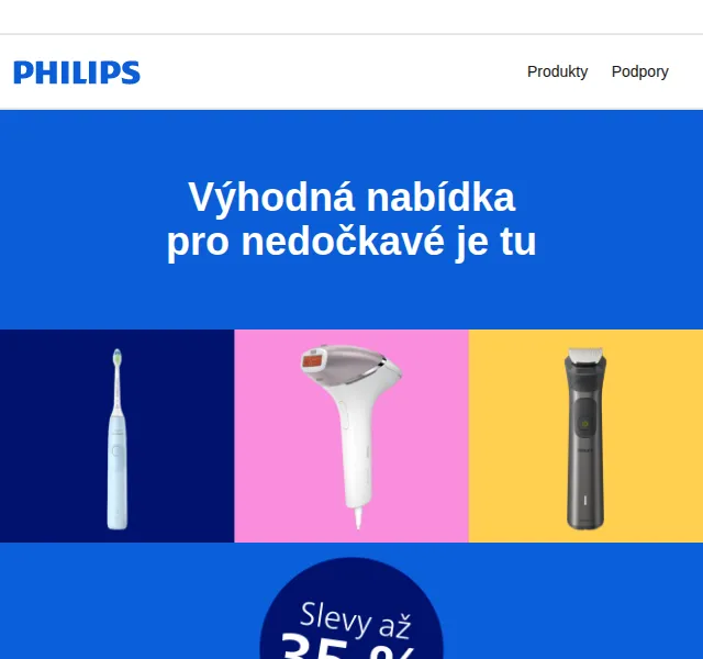 Philips: slevy až 35 % – červenec 2026 | Nuslet.cz
