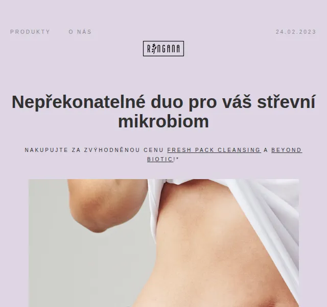 RINGANA: Sleva -10 % na BEYOND biotic a FRESH pack cleansing – únor 2023 | Nuslet.cz