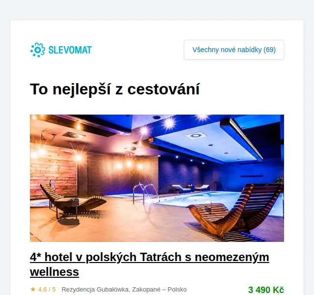 Slevomat: Pobyt u Dlouhých strání s jídlem i bazénem za 1 590 Kč – červen 2026 | Nuslet.cz