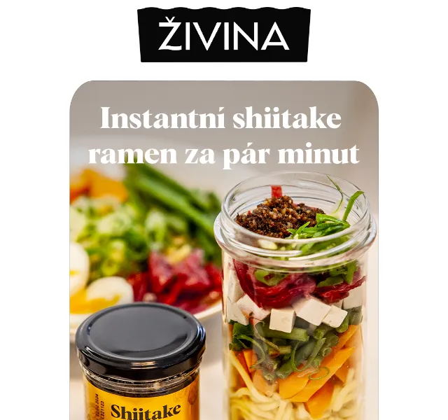 Živina: Shiitake ramen a BIO suroviny – červenec 2026 | Nuslet.cz