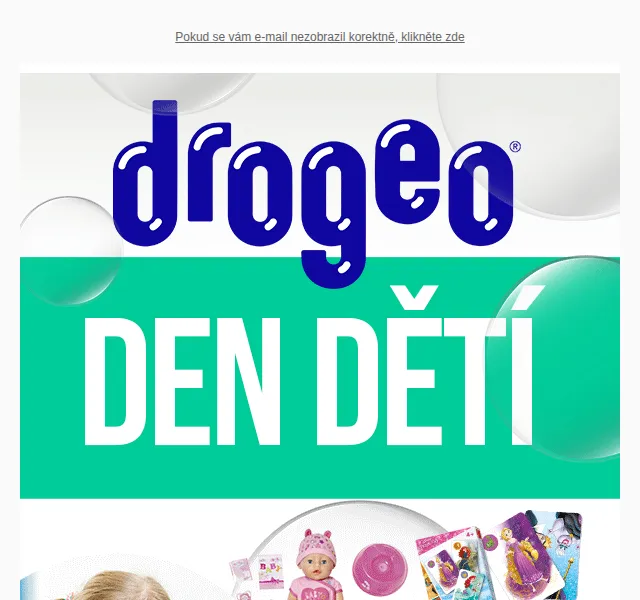 Drogeo: Dárky k oslavě dětí od 4,50 Kč – červen 2026 | Nuslet.cz