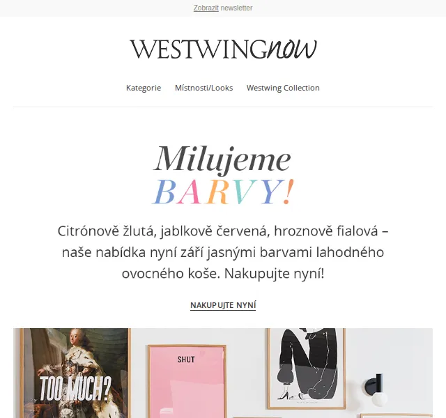 WestwingNow: Barevné dekorace a polštáře – červen 2026 | Nuslet.cz