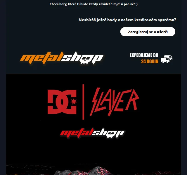 METALSHOP: DC x SLAYER boty od 1 999 Kč – červenec 2026 | Nuslet.cz