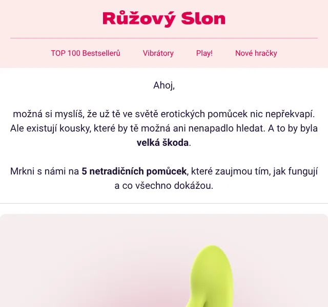 Růžový Slon: 5 netradičních pomůcek – srpen 2026