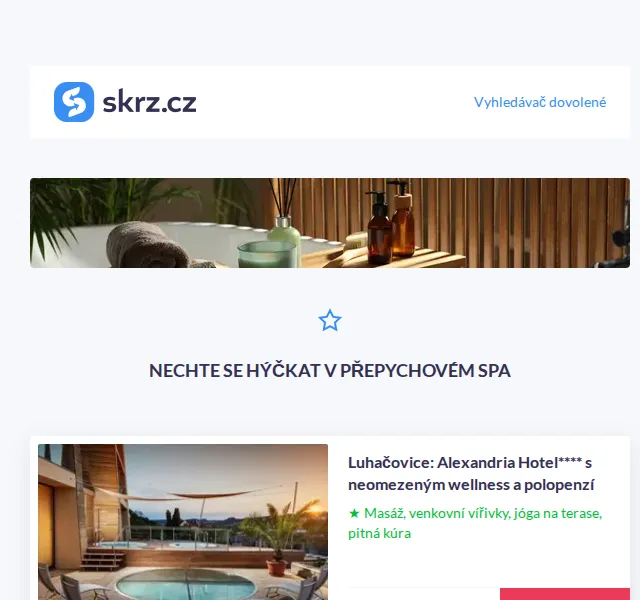 Vánoce na Skrz: Luxusní wellness pobyty s neomezeným SPA – červenec 2026 | Nuslet.cz