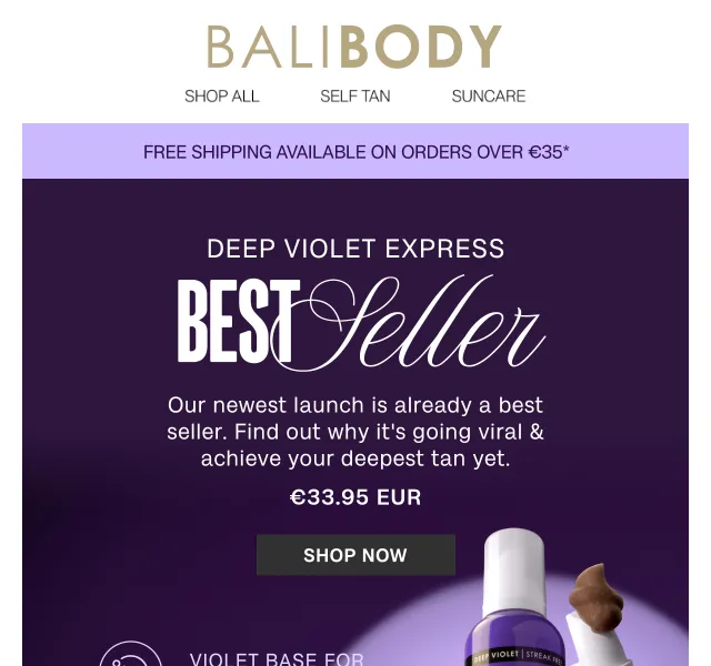 Bali Body: Slevy na Deep Violet Express – duben 2026 | Nuslet
