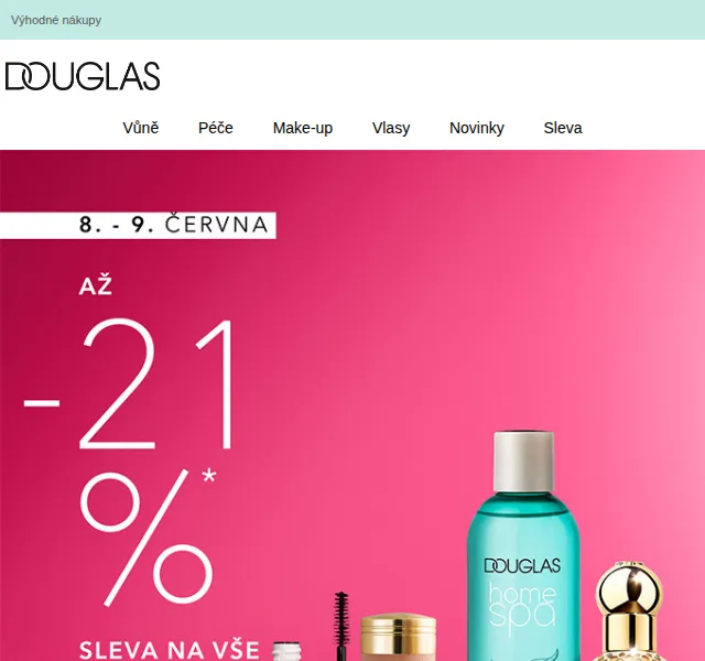 Douglas CZ: Letní vůně s 21% slevou – červenec 2026 | Nuslet.cz