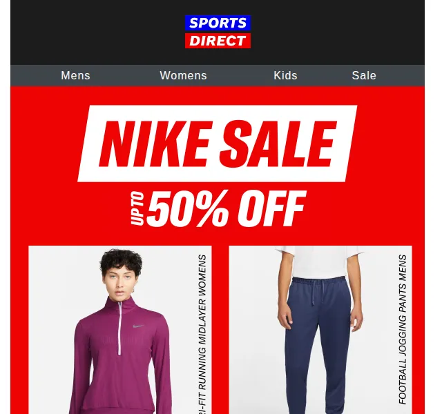 Sportsdirect.com: Sleva až 50 % na Nike – červen 2026 | Nuslet.cz