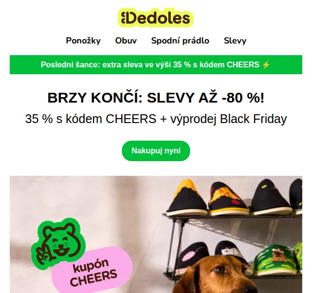 Dedoles.cz: Slevy Black Friday až -80 % – červenec 2026 | Nuslet.cz