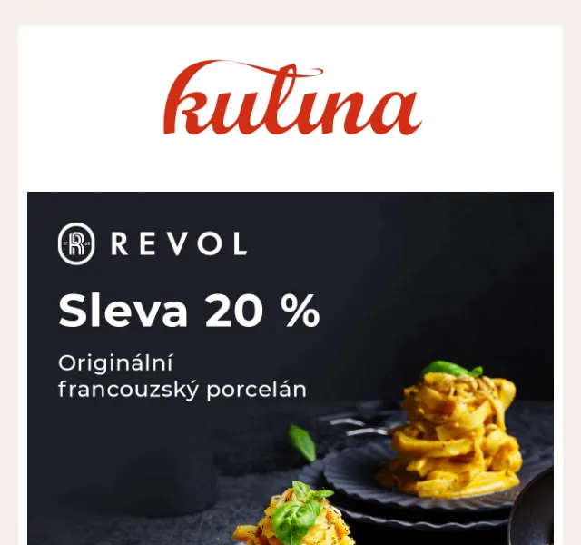 KULINA.cz: Francouzský porcelán Revol se slevou 20 % – červenec 2026 | Nuslet.cz