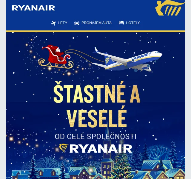Ryanair: levné lety, hotely a pronájem auta – červen 2026 | Nuslet.cz