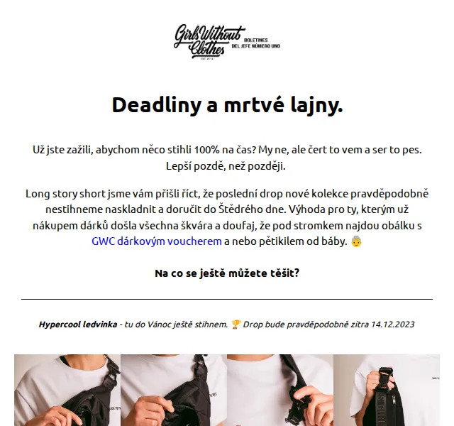Girls Without Clothes: nová kolekce – červenec 2026 | Nuslet.cz