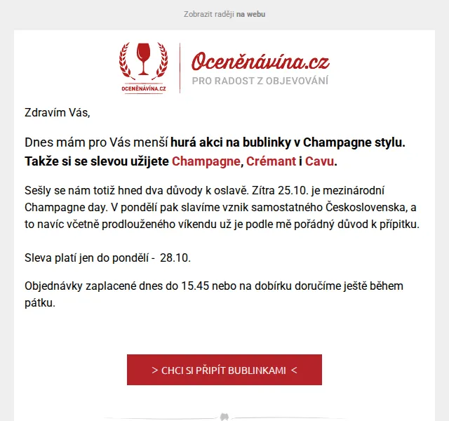 Vláďa z Oceněnávína.cz: Bublinky v Champagne stylu se slevou – červen 2026 | Nuslet.cz