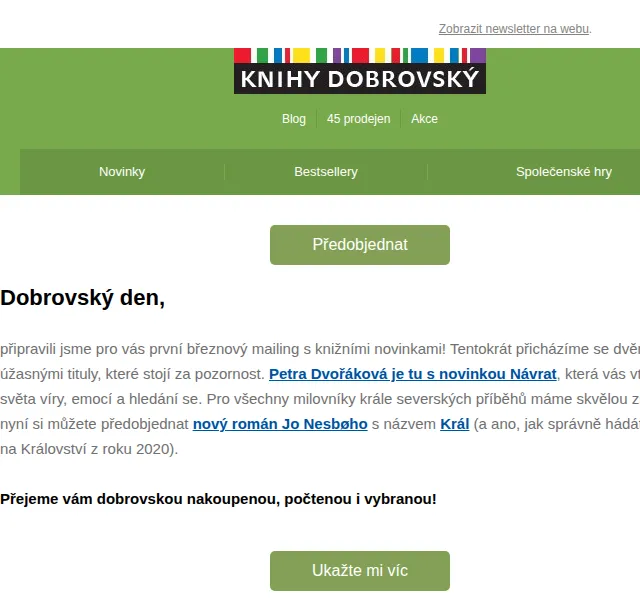 KnihyDobrovsky.cz: Knižní novinky Petra Dvořáková a Jo Nesbø – červenec 2026 | Nuslet.cz