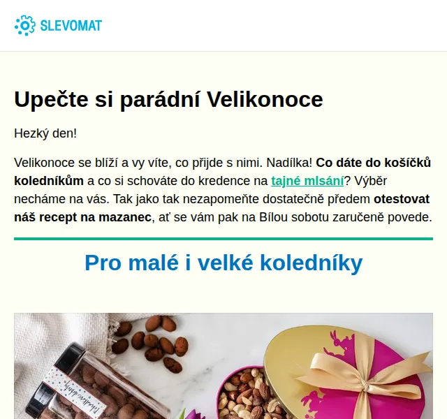 Slevomat: Velikonoční mazanec a oříšky od 39 Kč – červen 2026 | Nuslet.cz