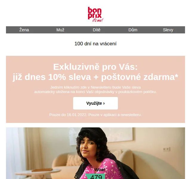 bonprix: 10% sleva a poštovné zdarma – červen 2026 | Nuslet.cz
