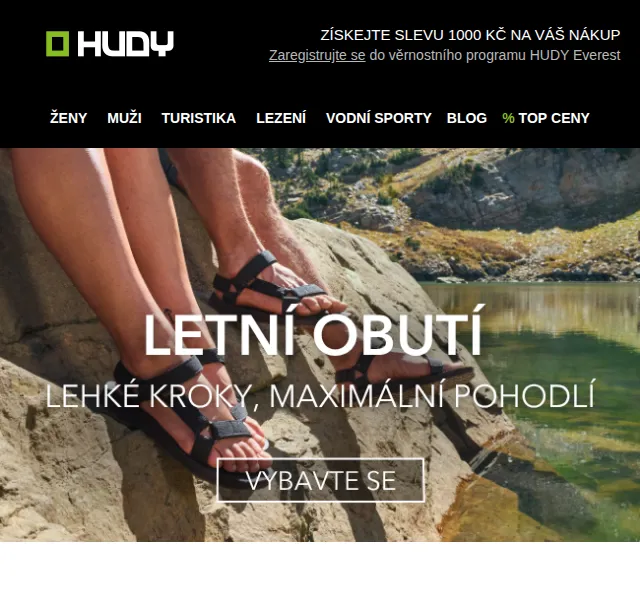 Hudy: Sandály a žabky -20 % – srpen 2026 | Nuslet.cz