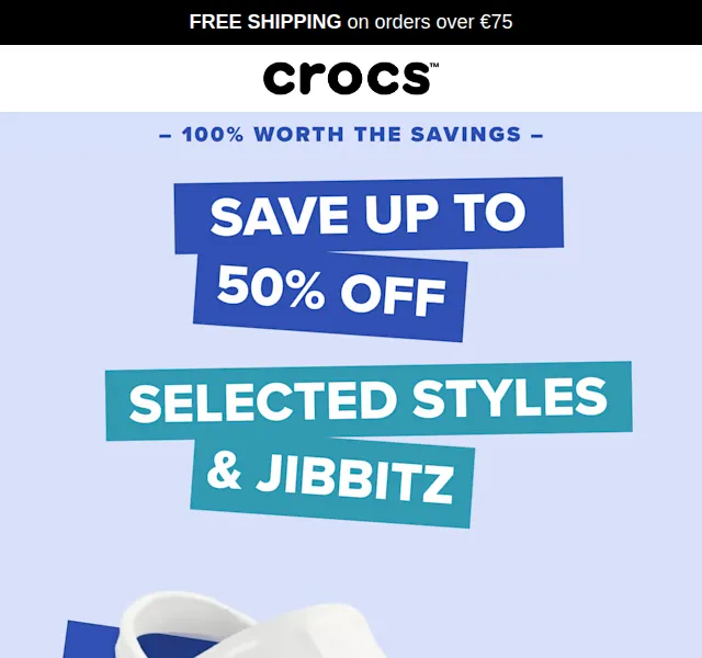 Crocs: 50% sleva na vybrané styly – červen 2026 | Nuslet.cz