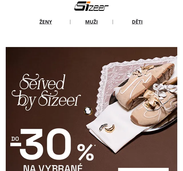 Sizeer: Slevy až -30 % na módu a obuv – duben 2026
