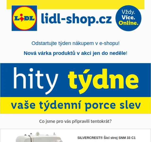 Lidl: Hity týdne se slevou až 44 % – červen 2026 | Nuslet.cz