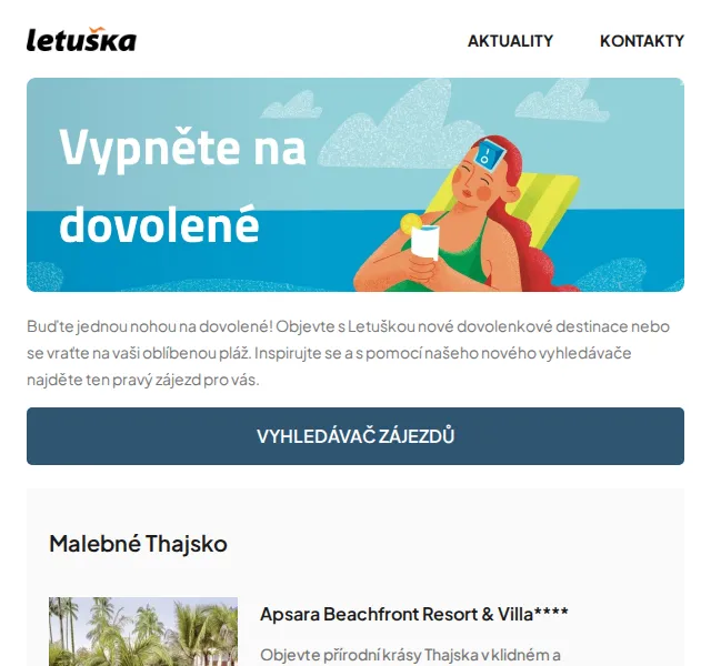Letuška: Zájezdy Thajsko, Šrí Lanka, Maledivy – červen 2026 | Nuslet.cz