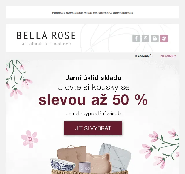 Bella Rose: SLEVY až 50 % na Kähler, ferm LIVING, Bloomingville – červen 2026 | Nuslet.cz