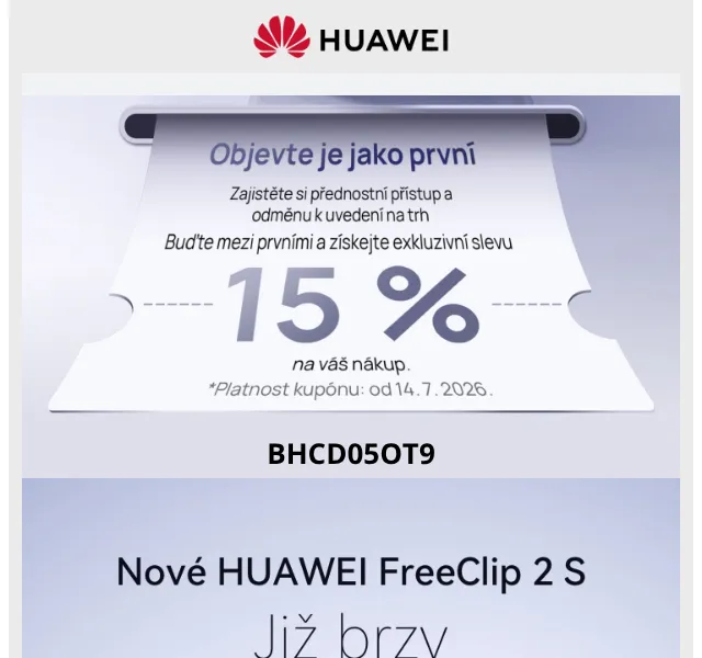 Huawei.cz: sleva 15 % – červenec 2026 | Nuslet.cz