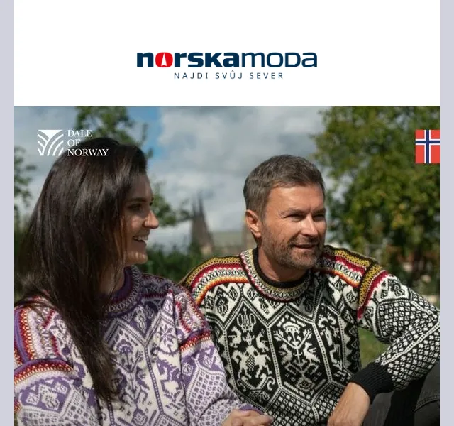 Norskamoda.cz: Sleva až 40 % na norské svetry Dale of Norway – červenec 2026 | Nuslet.cz