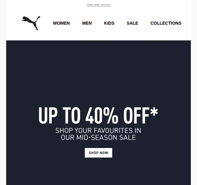PUMA: Mid-Season Sale se slevami až 40 % – červenec 2026 | Nuslet.cz